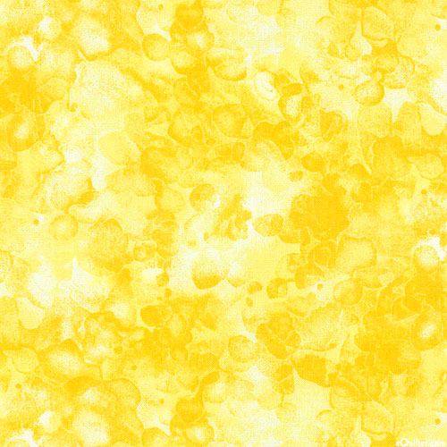 Solid-ish - Dappled Petals - Lemon Yellow