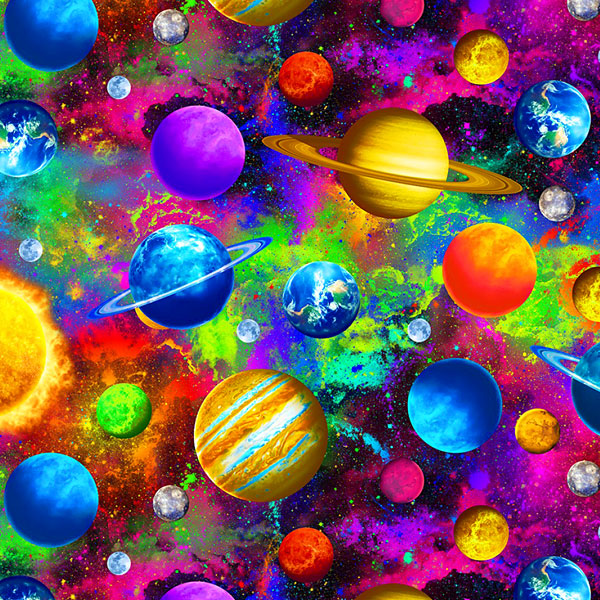 Science & Math - Bright Colorful Planets - Multi