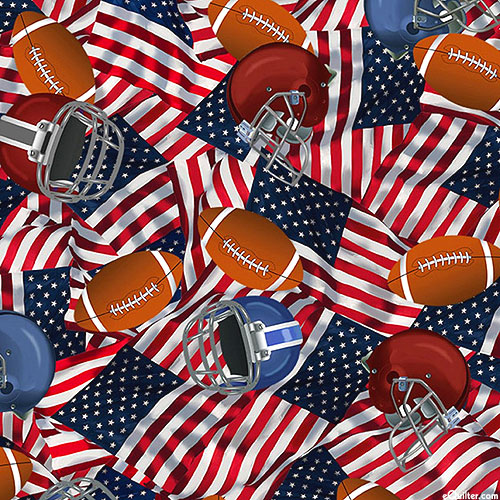 Game Day - Football Helmets & Flags - Multi - DIGITAL