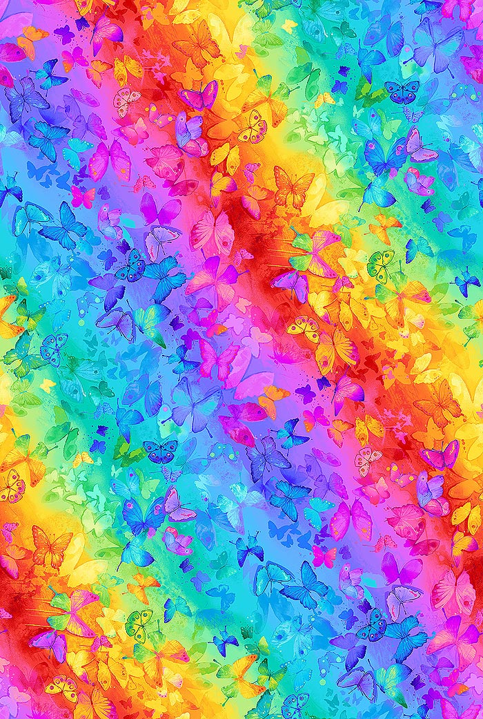 Spirit - Rainbow of Butterflies - Multi - DIGITAL PRINT