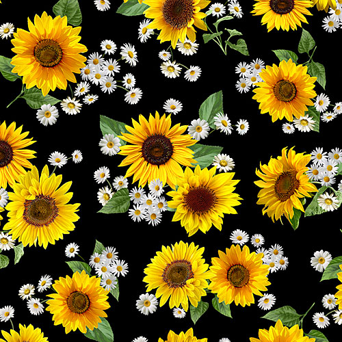 Advice from a Sunflower - Sunflower & Daisy Bouquets - Black