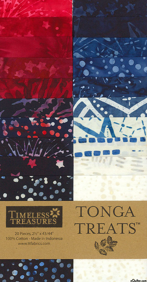 Tonga Treat Batiks - Honor - 2 1/2" Strips