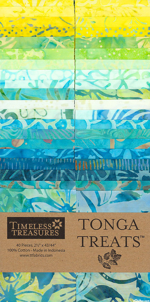 Tonga Splash - Batiks - 2-1/2" Strips