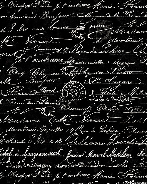 Vintage Rose - Handwriting Text - Ink Black - DIGITAL