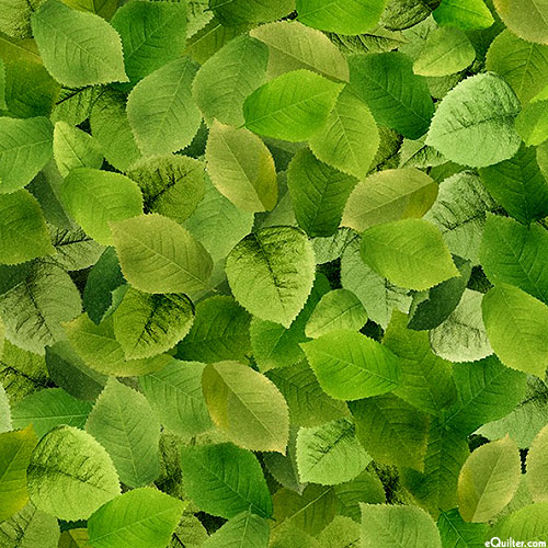 Vintage Rose - Packed Green Leaves - Leaf Green - DIGITAL