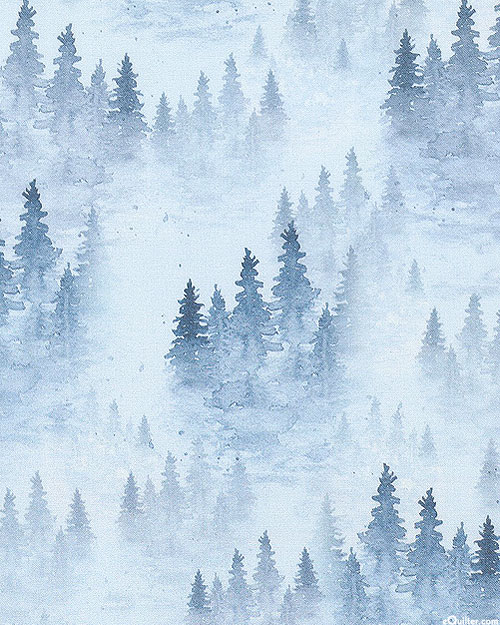 Winter Woods - Mist Valley - Powder Blue - DIGITAL