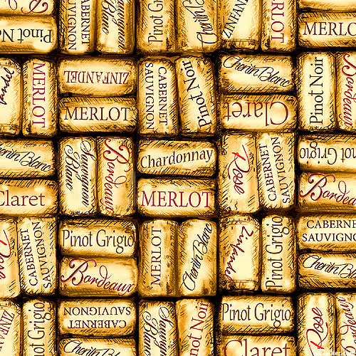 Wine Country - Packed Corks - Parchment Beige - DIGITAL