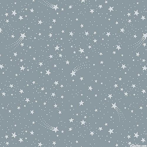 Wish & Wonder - Tiny Allover Stars - Steel Gray - DIGITAL