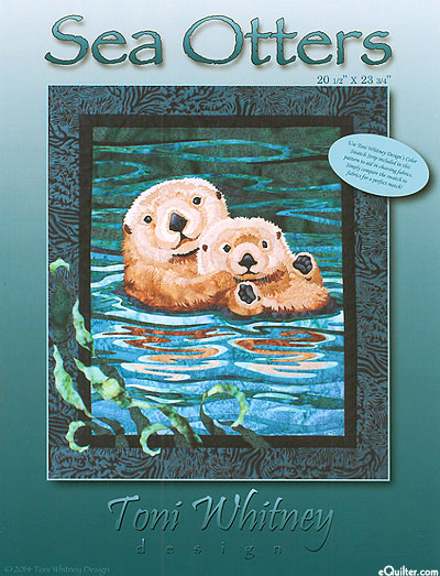Sea Otters - Appliqué Pattern by Toni Whitney Design