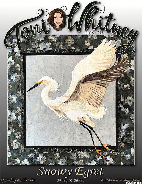 Snowy Egret - Appliqué Pattern by Toni Whitney Design