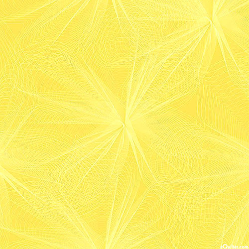 Blender Collection - Printed Faux-Tulle - Dandelion Yellow