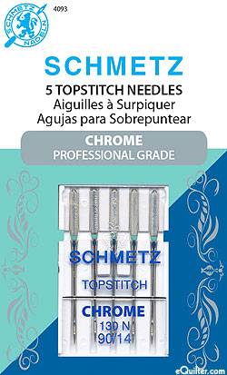 Schmetz Chrome Topstitch Machine Needles - Size 90/14