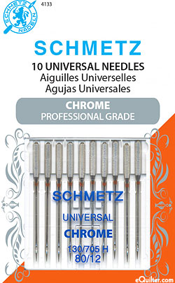 Schmetz Chrome Universal Machine Needles - Size 80/12