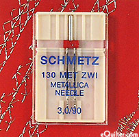 Schmetz Twin Metallic Needles - Size 3.0/90