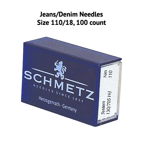 Schmetz Denim Sewing Machine Needles - Size 110/18