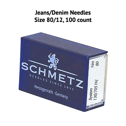 Schmetz Denim Sewing Machine Needles - Size 80/12