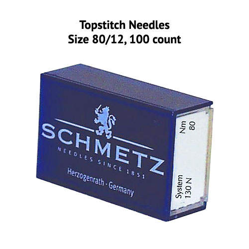 Schmetz Bulk Topstitch Machine Needles - Size 80/12