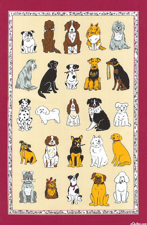 Dogs Galore - Tea Towel