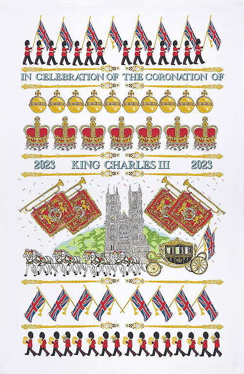 Coronation Parade - King Charles III - Tea Towel