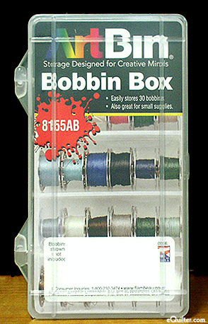 KUNPENG - Plastic Bobbin Storage Box - Holds 30 Bobbins With Lid #BBX-30 1PCS