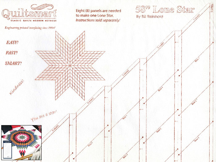 Fusible Interfacing Panel - Lone Star 6 x 6