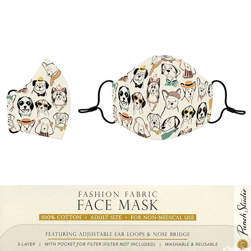 Fashion Fabric Face Mask - Puppy Dogs