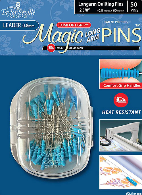 eQuilter Magic Long Arm Pins - 50 Count