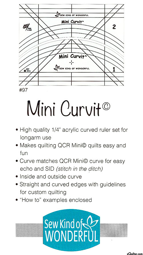 Mini Curvit Ruler - by Sew Kind of Wonderful