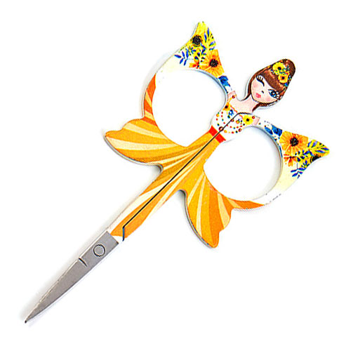 Angel Embroidery Scissors - Yellow
