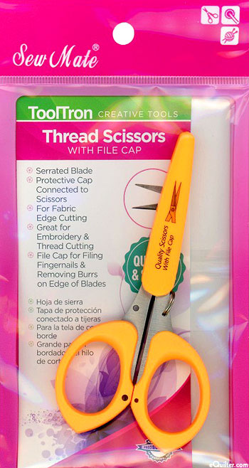 Sew Mate Thread Scissors with File Cap