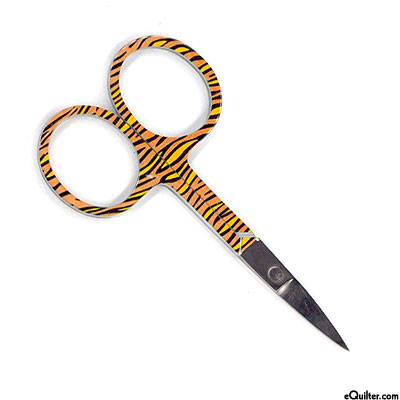 Patterned Embroidery Scissors - Tiger Stripes