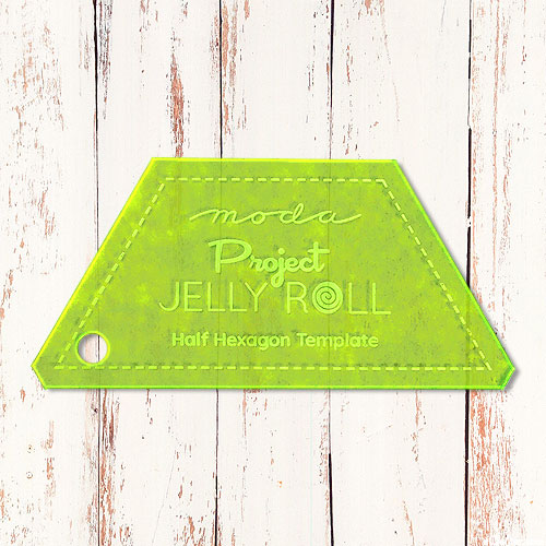 Project Jelly Roll - Half Hexagon Template