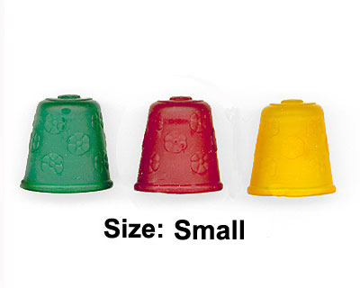 Floral Rubber Thimbles - Small