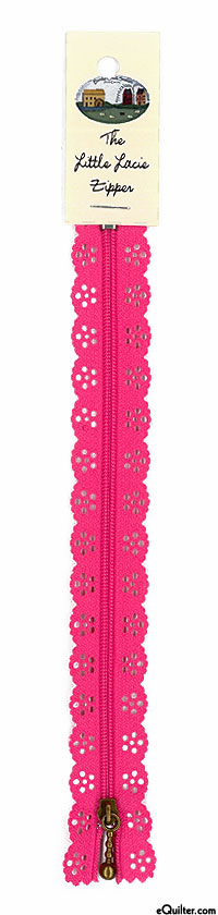 The Big Lacie Zipper - Hot Pink - 8"