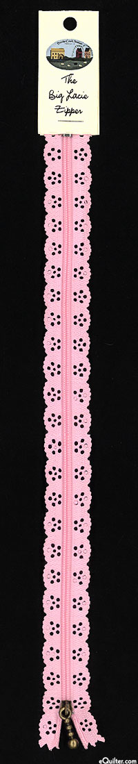 The Big Lacie Zipper - Lt Pink - 12"