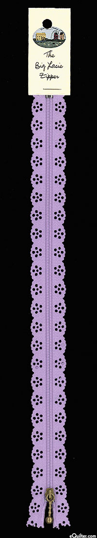 The Big Lacie Zipper - Lavender - 12"