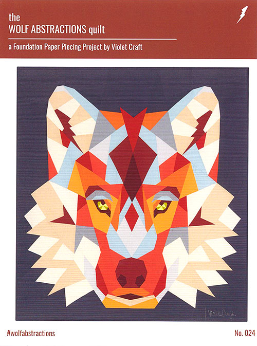 The Wolf Abstraction - Paper Piecing Pattern by Violet Craft