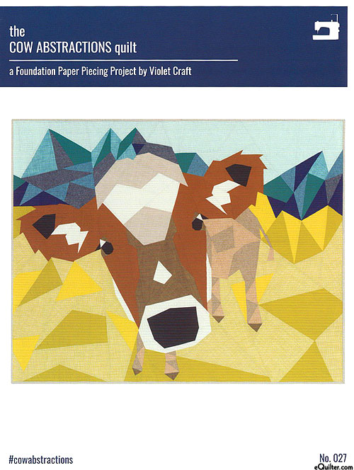 The Cow Abstractions - Paper Piecing Pattern by Violet Craft