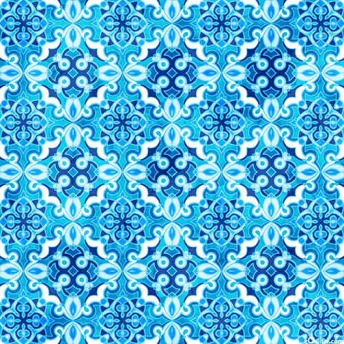 All Dolled Up - Elegant Tiles - Azure - DIGITAL