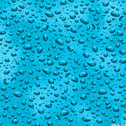 Open Air - Resting Raindrops - Turquoise - DIGITAL PRINT
