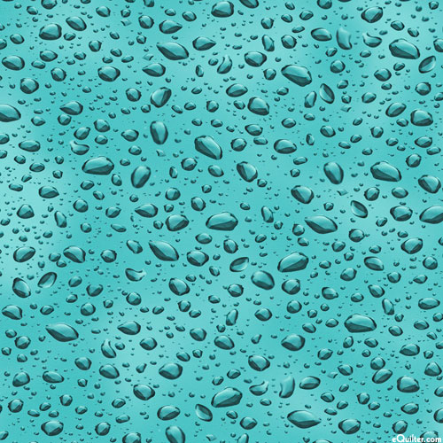 Open Air - Resting Raindrops - Jade Green - DIGITAL PRINT