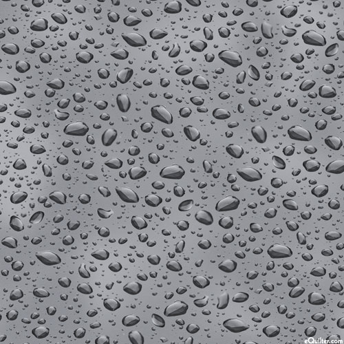 Open Air - Resting Raindrops - Slate Gray - DIGITAL PRINT