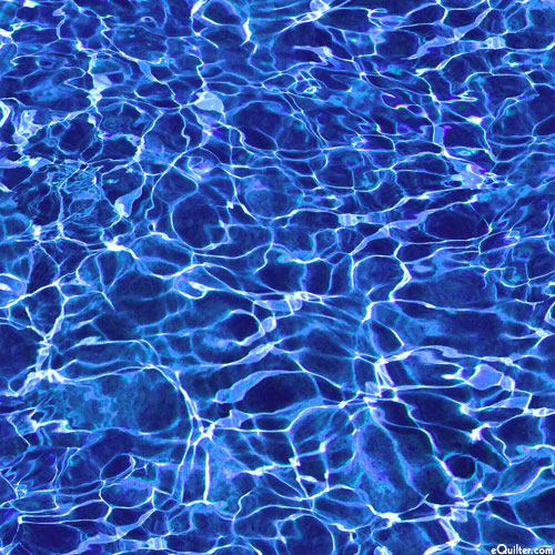 Open Air - Reflections on Water - Royal Blue - DIGITAL PRINT