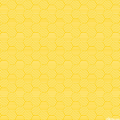 Cat Flat - Hexagonal Hues - Daffodil Yellow - DIGITAL