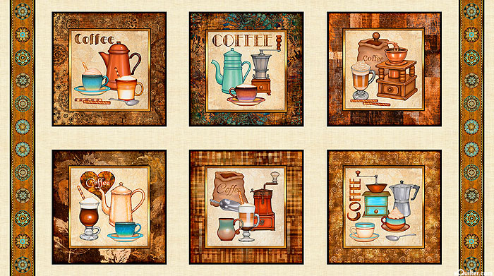 Barista - Coffee Frames - Cream - 24" x 44" PANEL