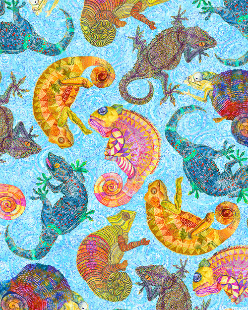 Colorful Chameleons - On The Move - Bahama Blue