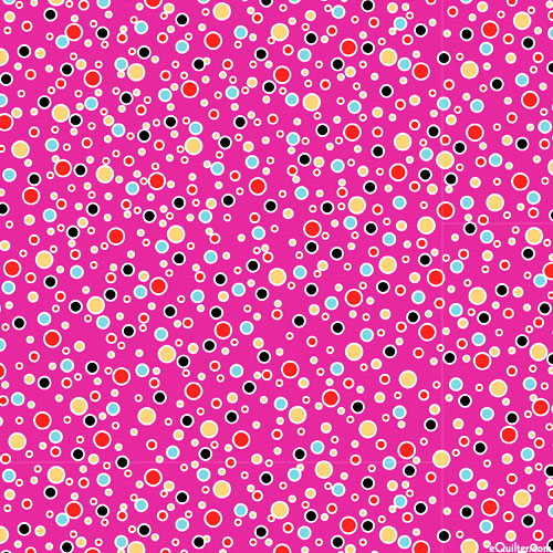 Floral Jubilee - Bubbly Dots - Magenta - DIGITAL