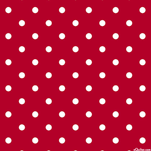 Dots & Stripes - Medium Dot Grid - Scarlet - DIGITAL