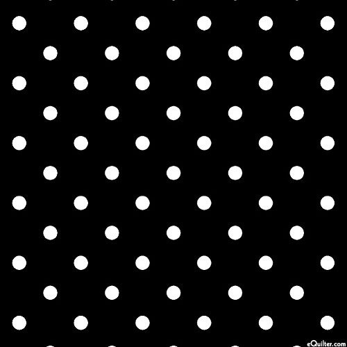 Dots & Stripes - Medium Dot Grid - Black - DIGITAL