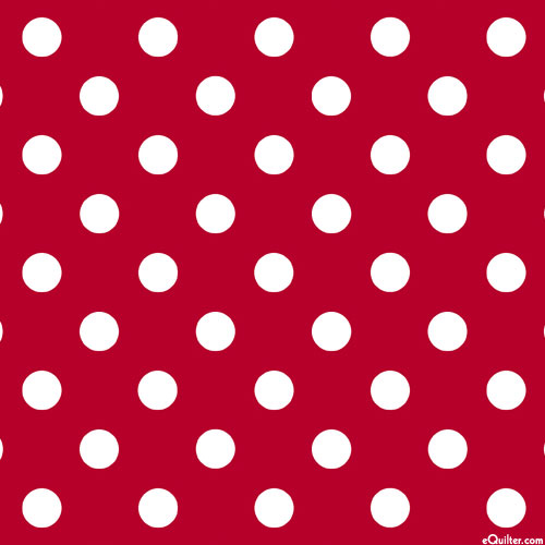 Dots & Stripes - Large Dot Grid - Scarlet - DIGITAL